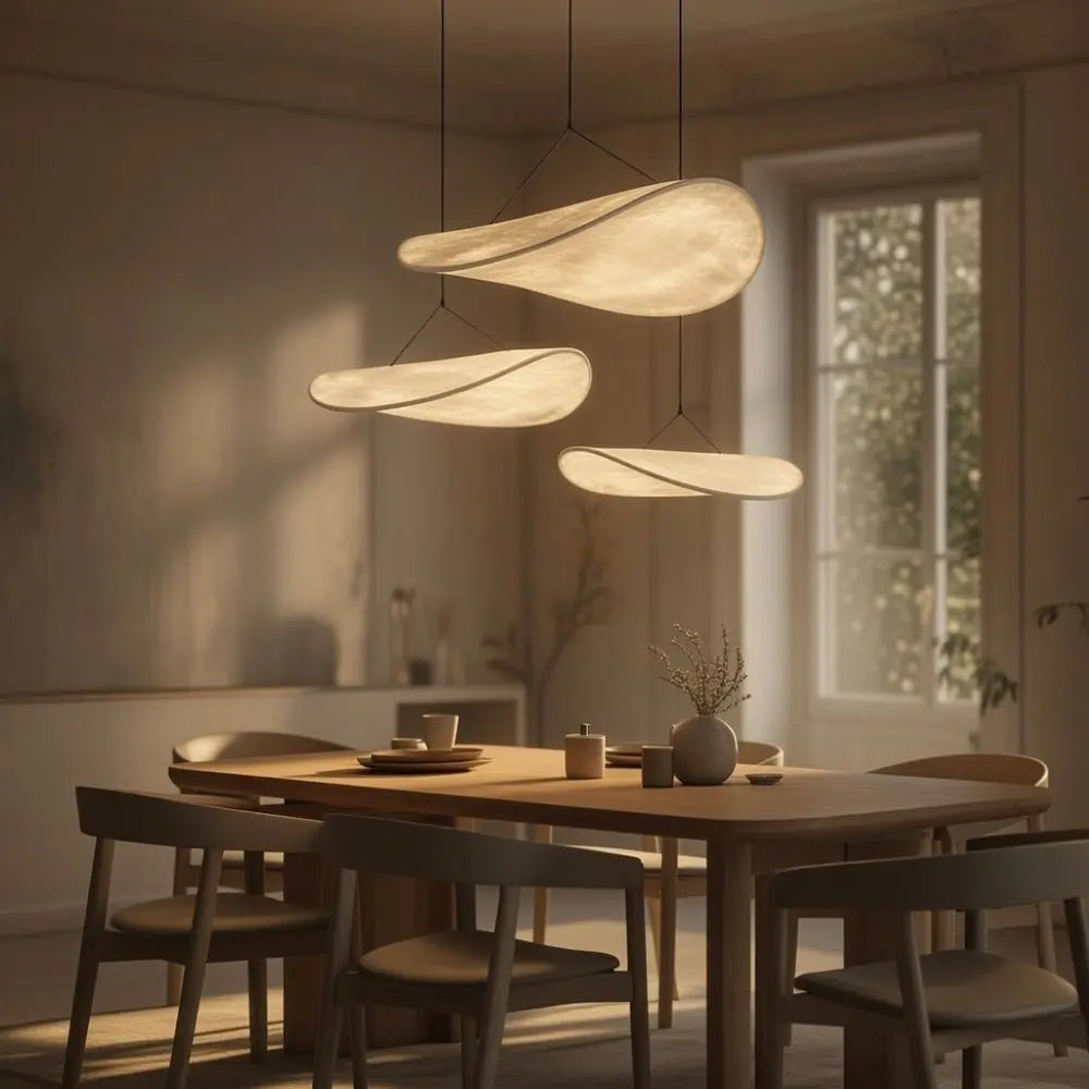 Suspension Japandi LED Dimmable Légère Équilibre | Hikariya
