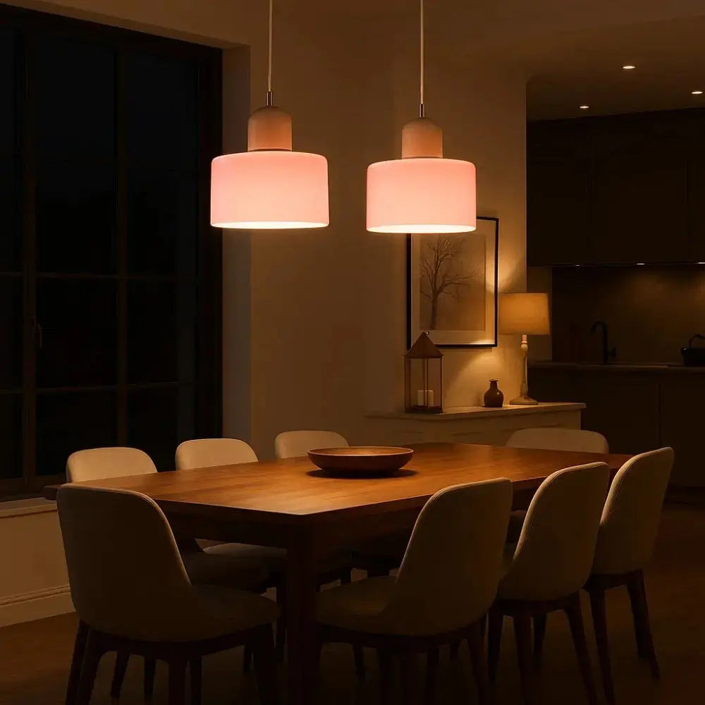 Suspension Verre Coloré Éclat Élégant Métal | Veridia