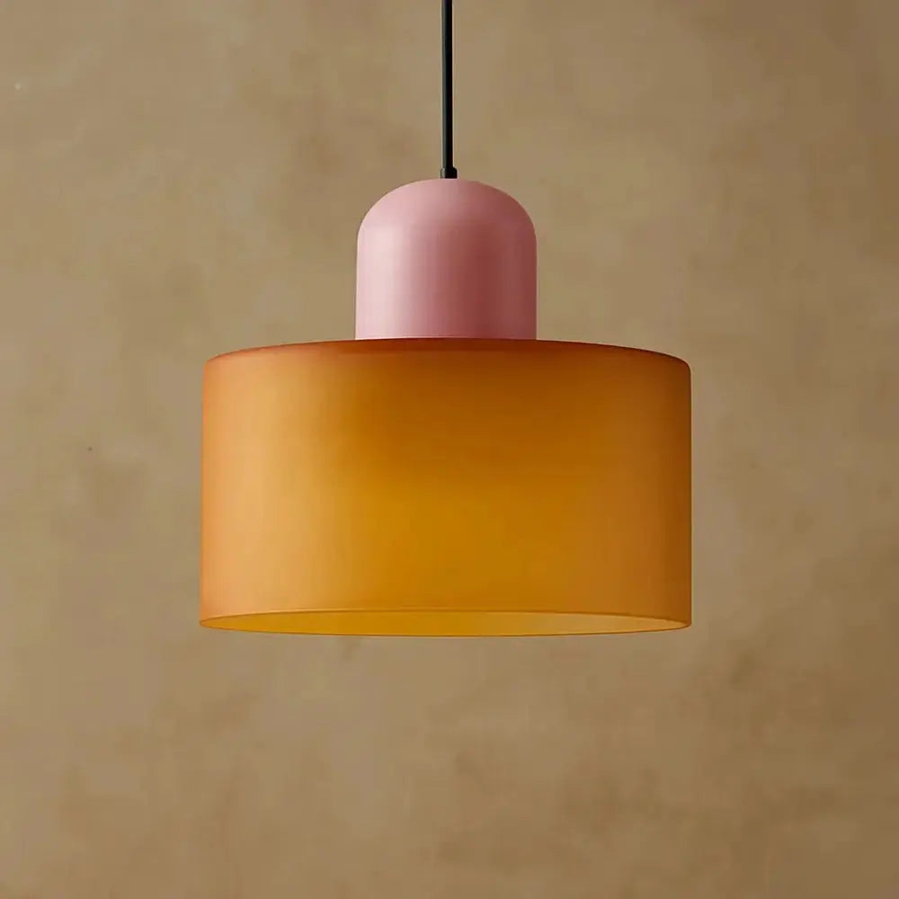 Suspension Verre Coloré Éclat Élégant Métal | Veridia