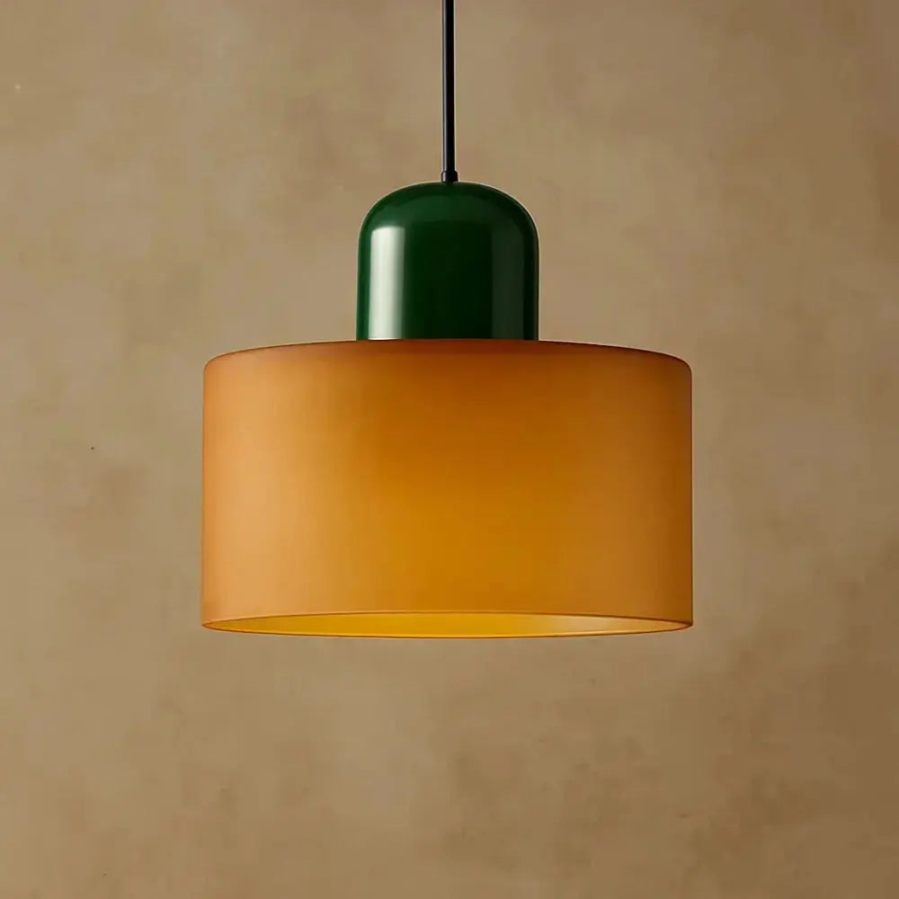Suspension Verre Coloré Éclat Élégant Métal | Veridia