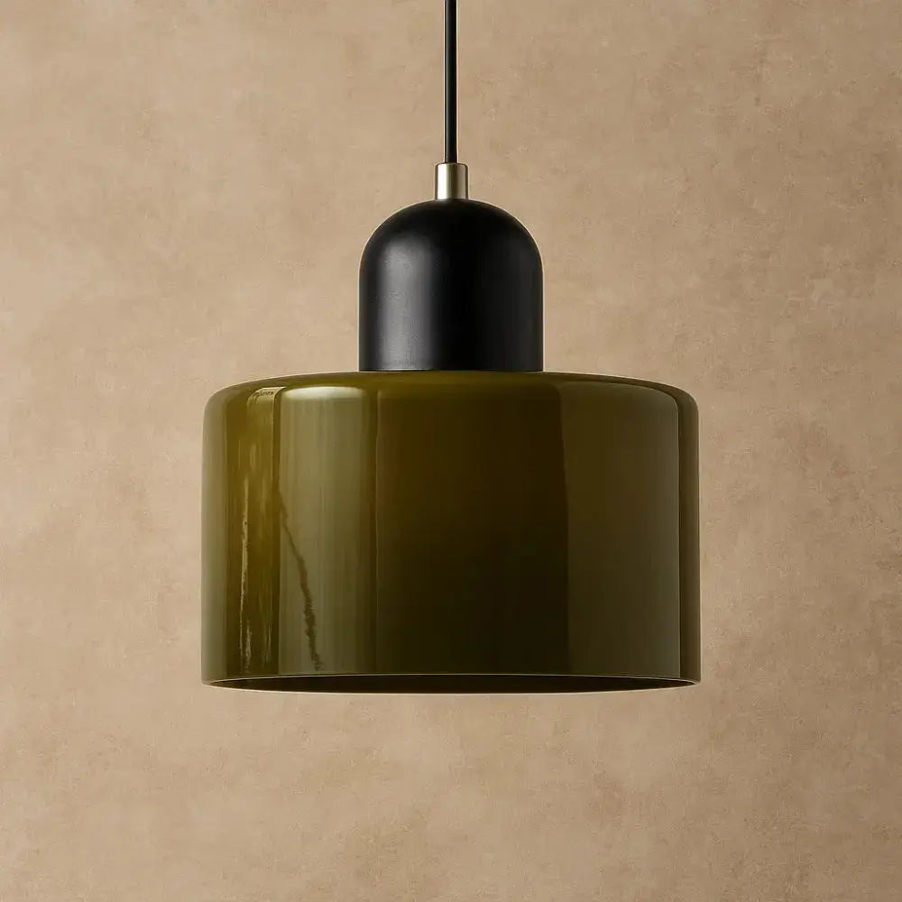 Suspension Verre Coloré Éclat Élégant Métal | Veridia