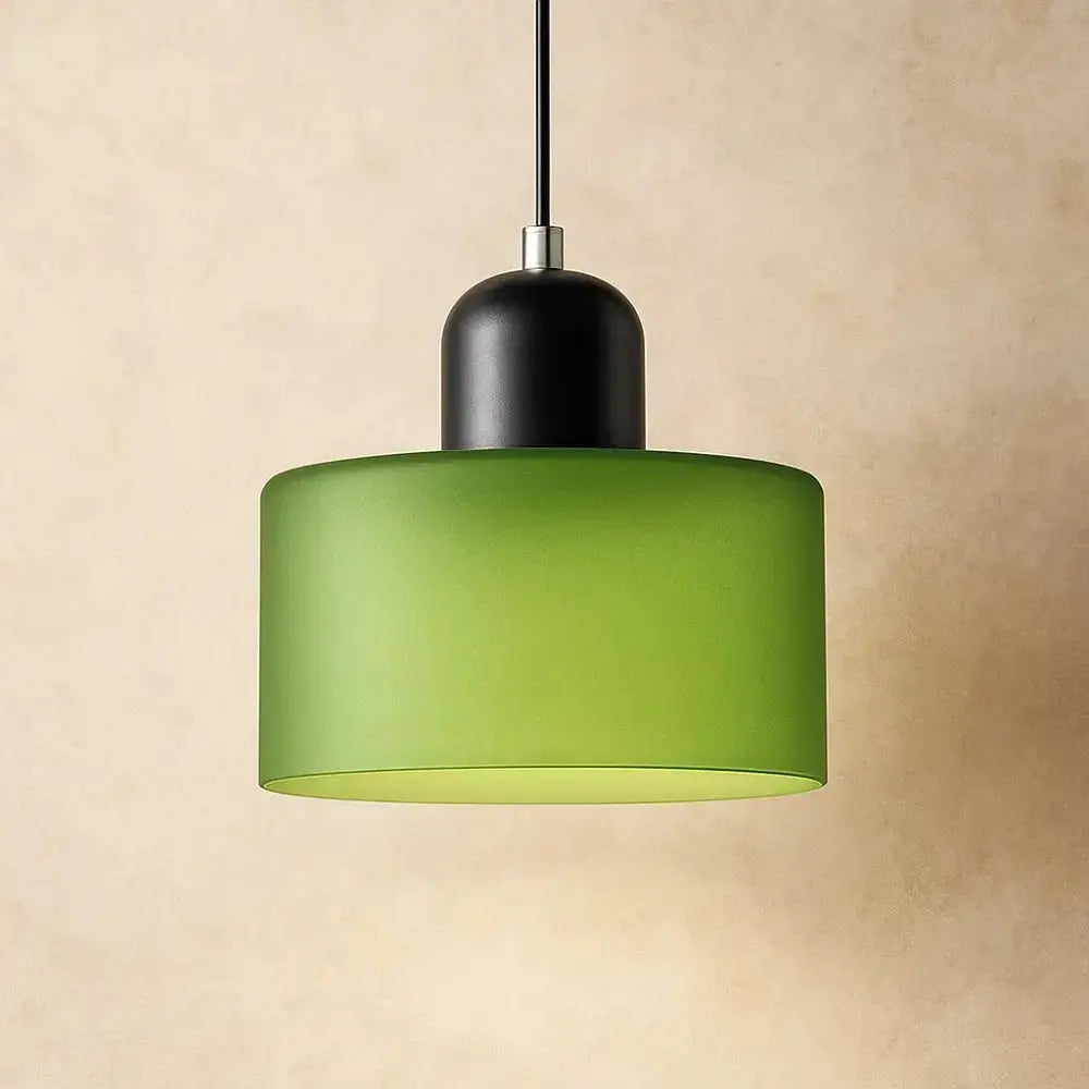 Suspension Verre Coloré Éclat Élégant Métal | Veridia