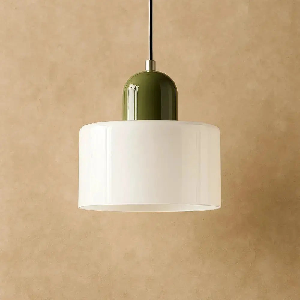 Suspension Verre Coloré Éclat Élégant Métal | Veridia