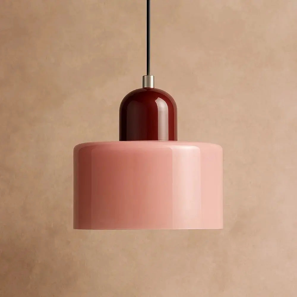 Suspension Verre Coloré Éclat Élégant Métal | Veridia