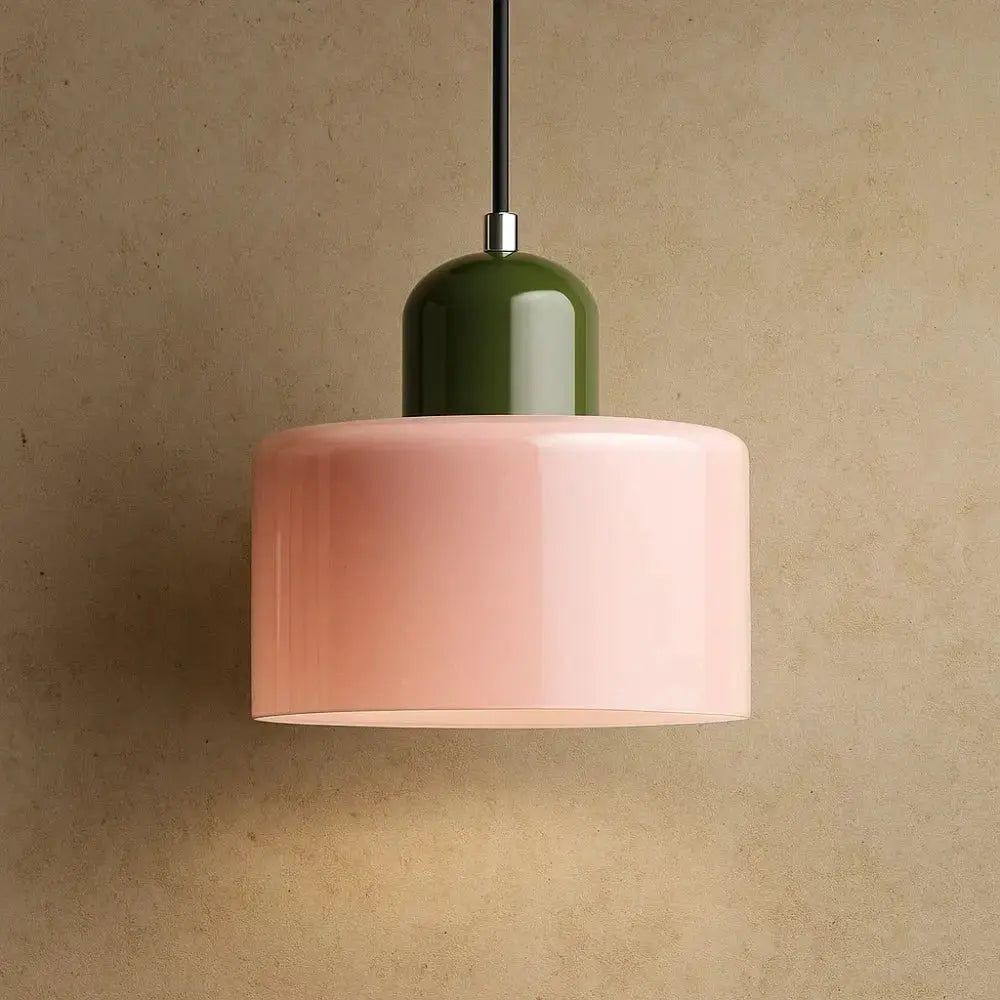 Suspension Verre Coloré Éclat Élégant Métal | Veridia