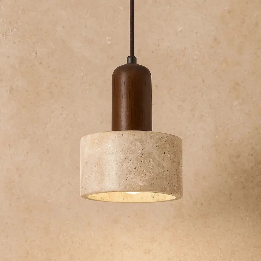 Suspension Travertin Naturel Minimaliste | Caldera