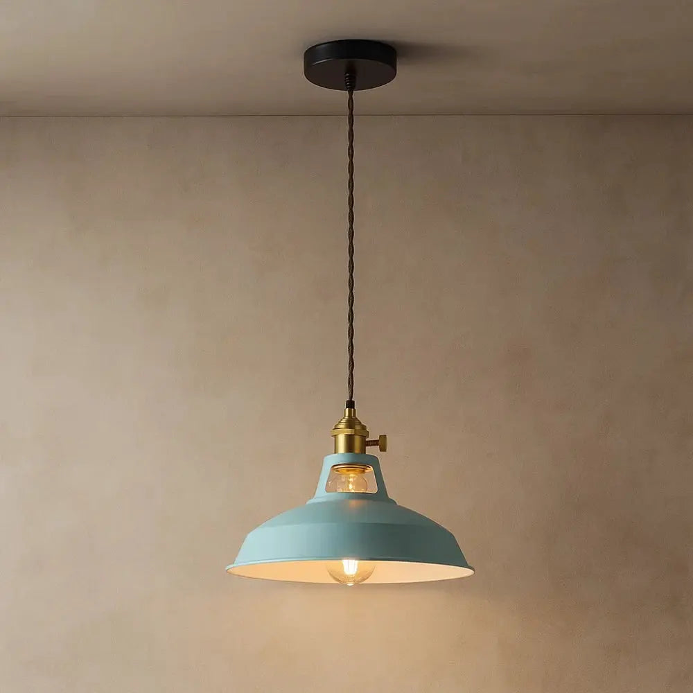Suspension Industrielle Métal Pastel Rétro E27 | Pastelia