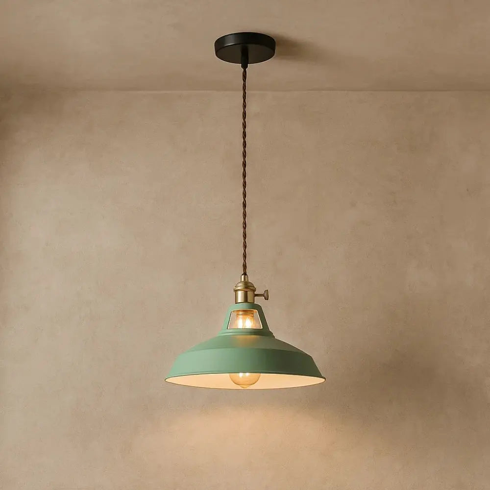 Suspension Industrielle Métal Pastel Rétro E27 | Pastelia