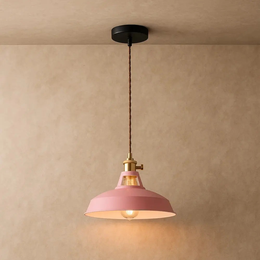 Suspension Industrielle Métal Pastel Rétro E27 | Pastelia