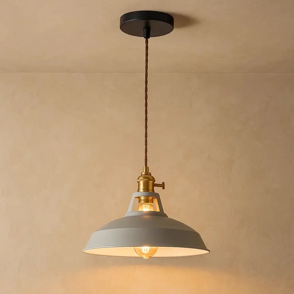 Suspension Industrielle Métal Pastel Rétro E27 | Pastelia