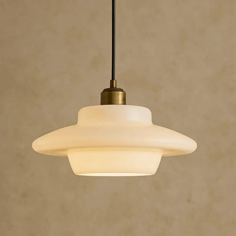 Suspension Verre Dépoli Laiton Design Nordique | Skandia