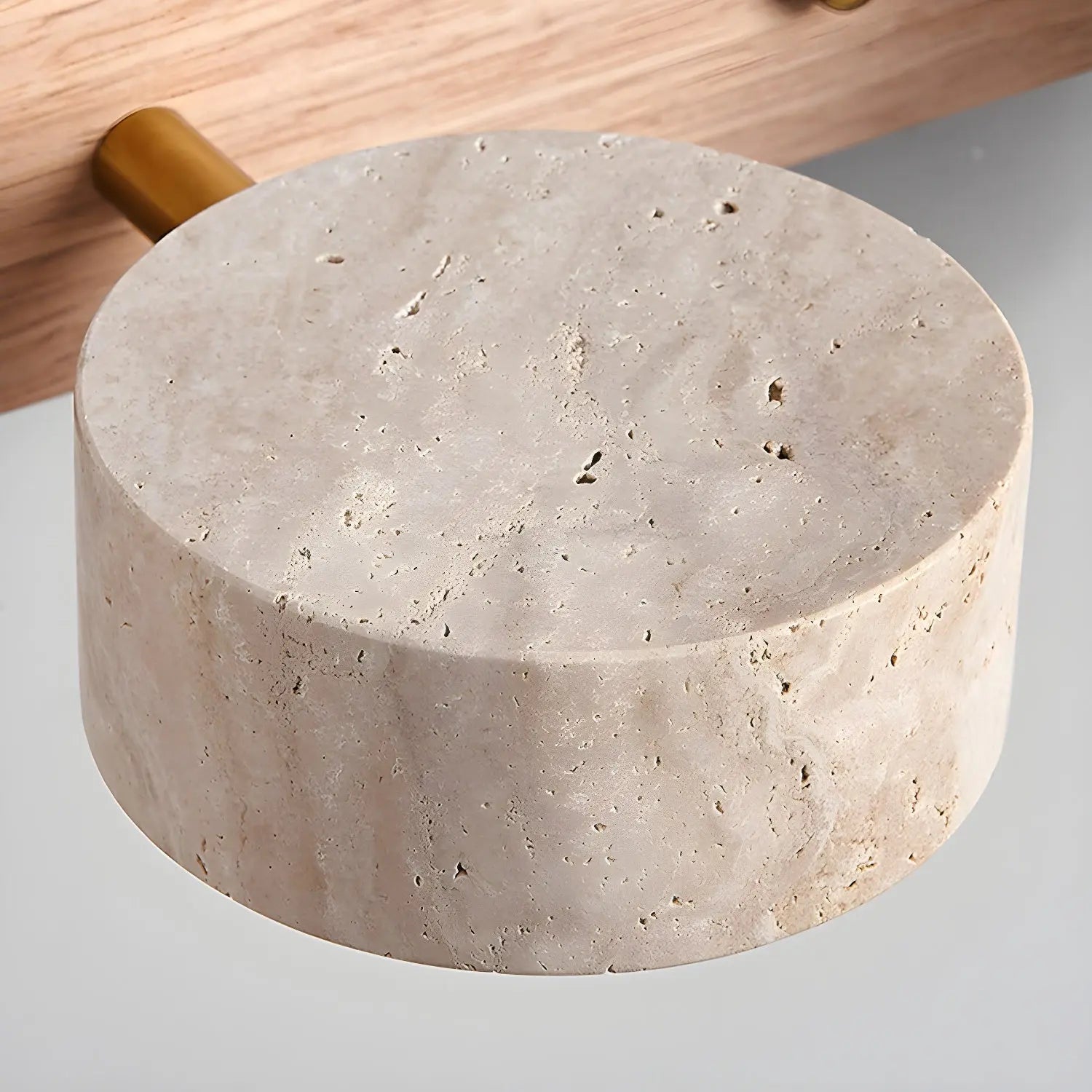 Solveta applique travertin bois zen - ambiance moderne