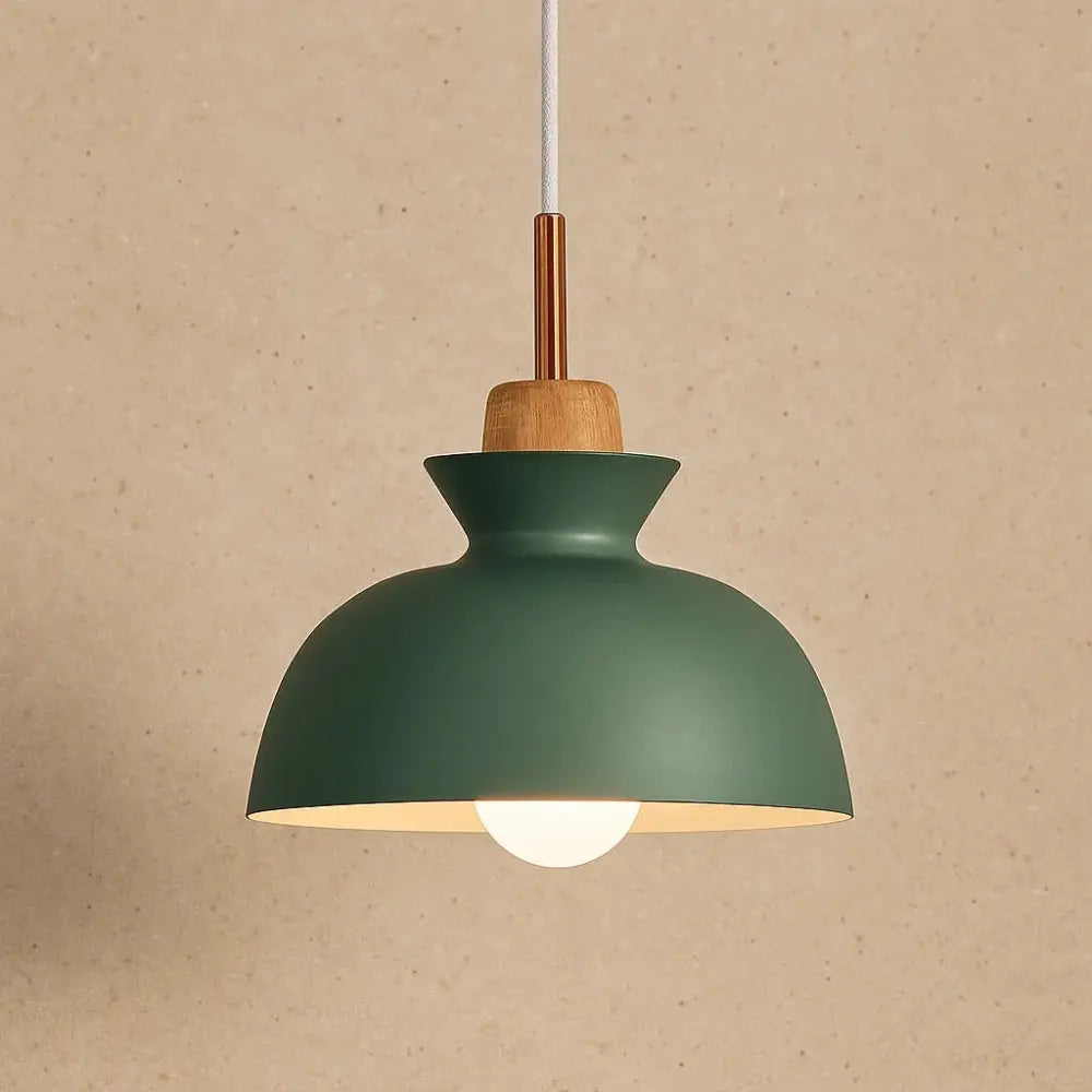 Suspension Scandinave Métal Insert Bois E27 | Nordelya