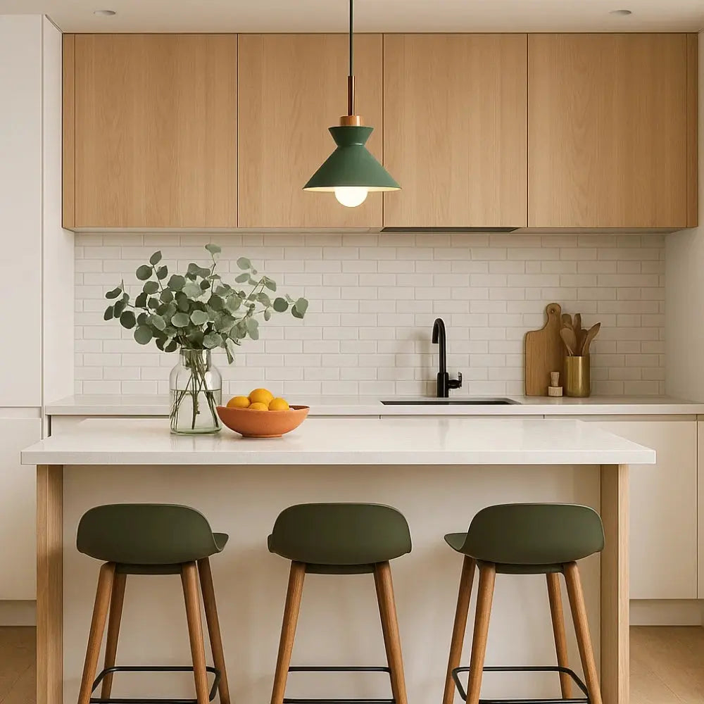 Suspension Scandinave Métal Insert Bois E27 | Nordelya