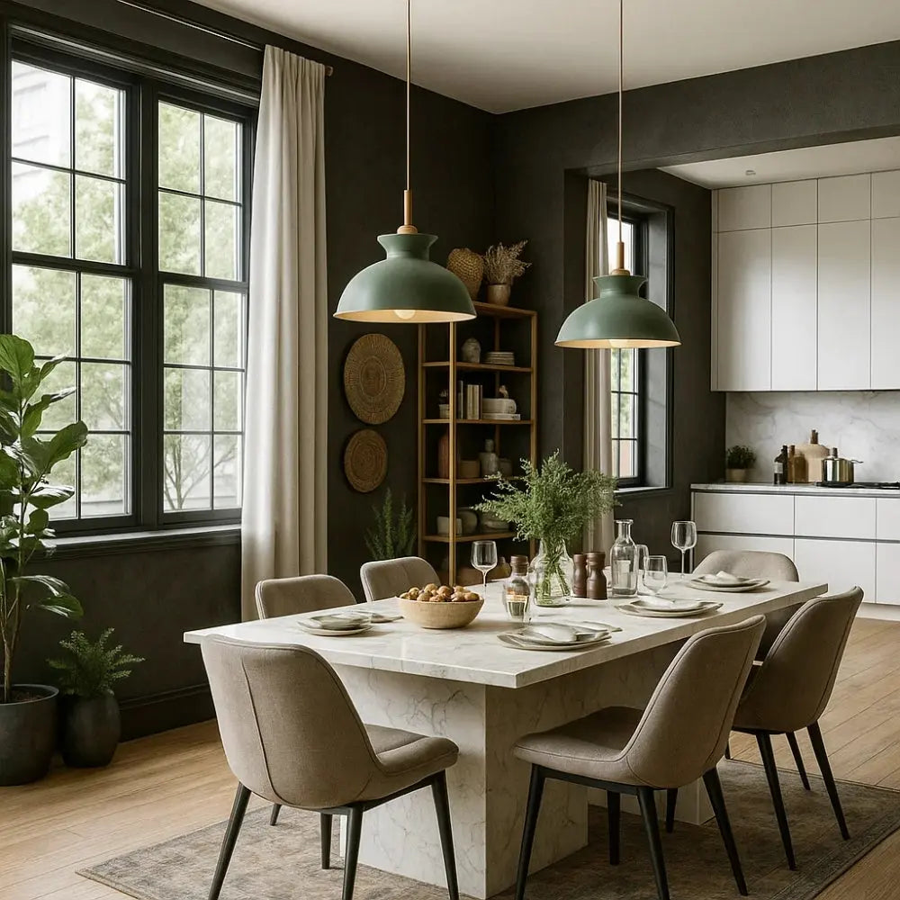 Suspension Scandinave Métal Insert Bois E27 | Nordelya